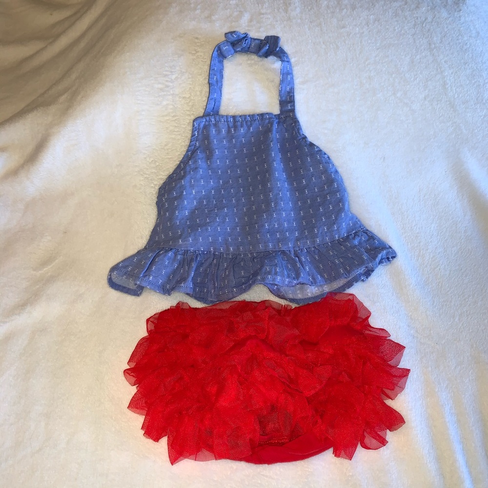 2 piece Halter/Ruffle Set (12M)